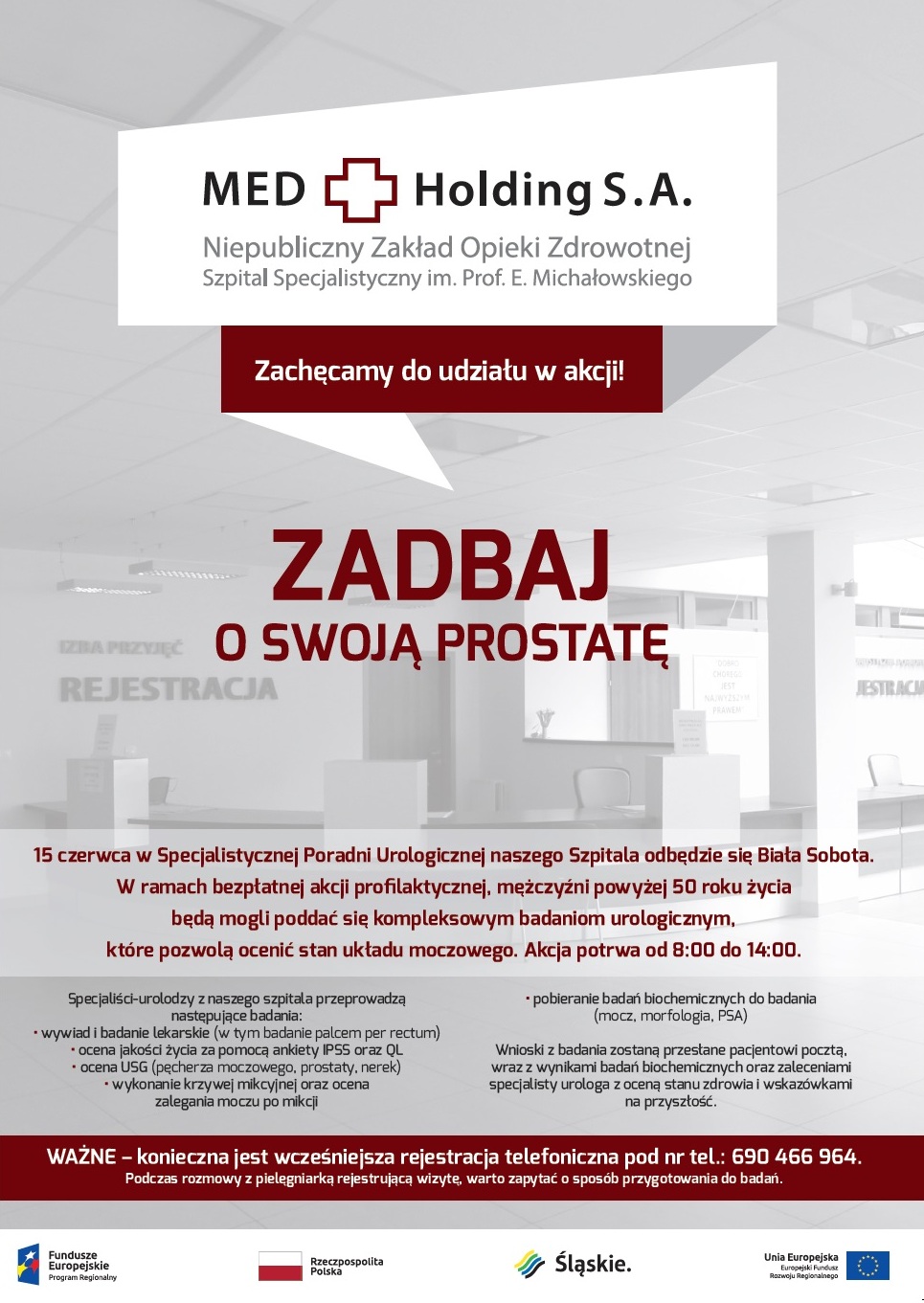 Biała Sobota w Katowicach w Specjalistycznej Poradni Urologicznej
